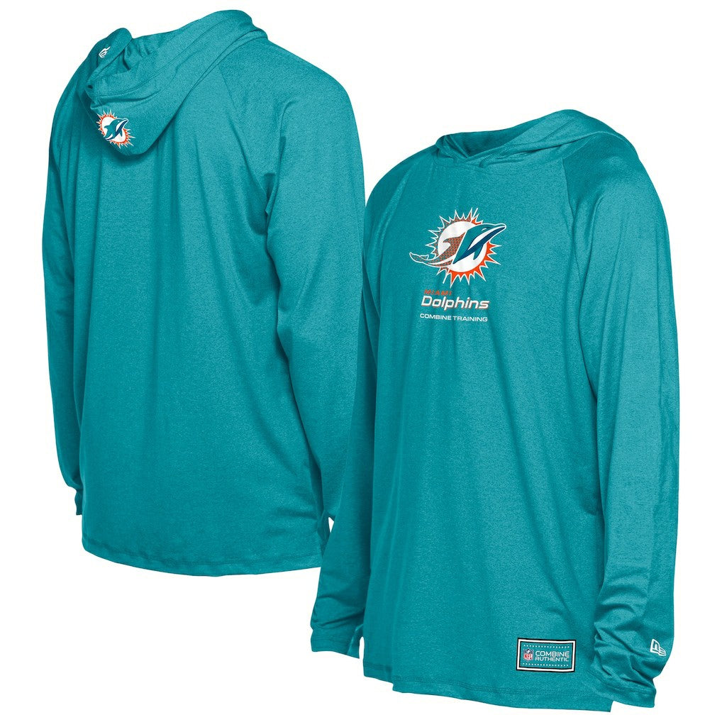 Miami Dolphins New Era Functional Fandom Hoodie Aqua