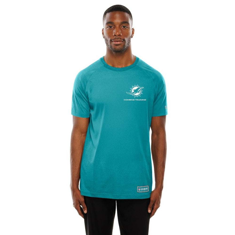 Miami Dolphins New Era Functional Fandom Reflective T-Shirt Aqua