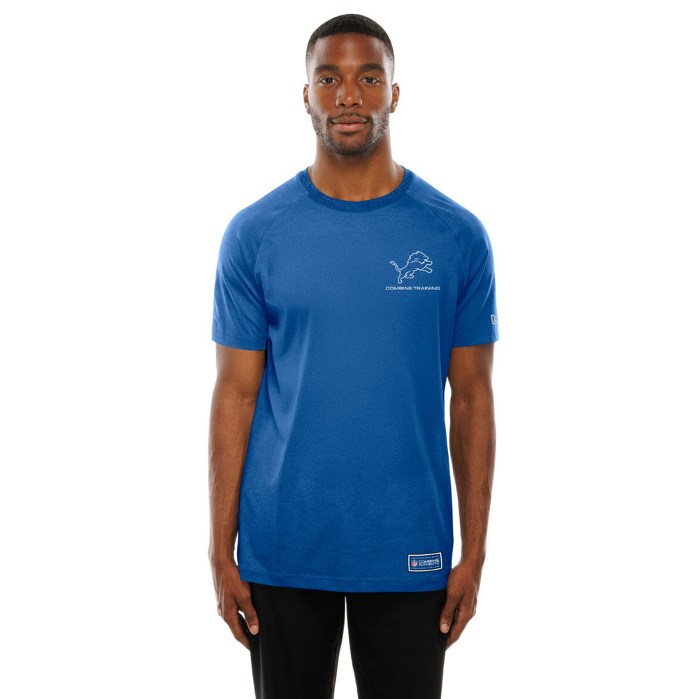 Detroit Lions New Era Functional Fandom Reflective T-Shirt Blue