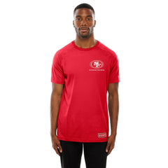 San Francisco 49ers New Era Functional Fandom Reflective T-Shirt Scarlet