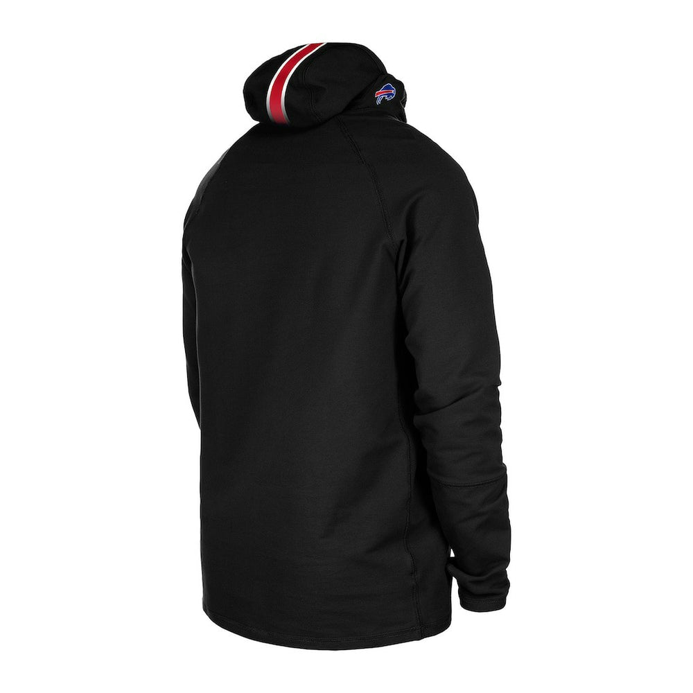 Buffalo Bills New Era Functional Fandom Balaclava Helmet Stripe Tri-Blend Hoodie Black