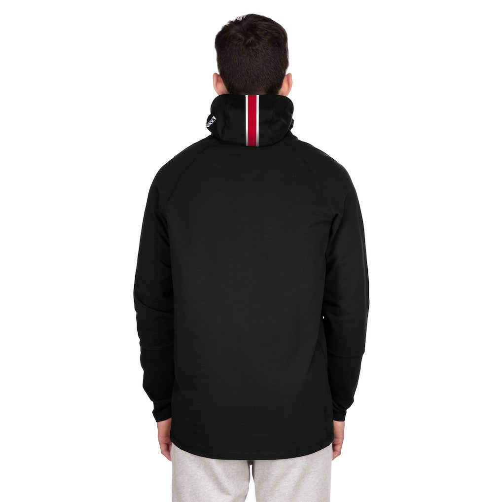 New York Giants New Era Functional Fandom Balaclava Helmet Stripe Tri-Blend Hoodie Black