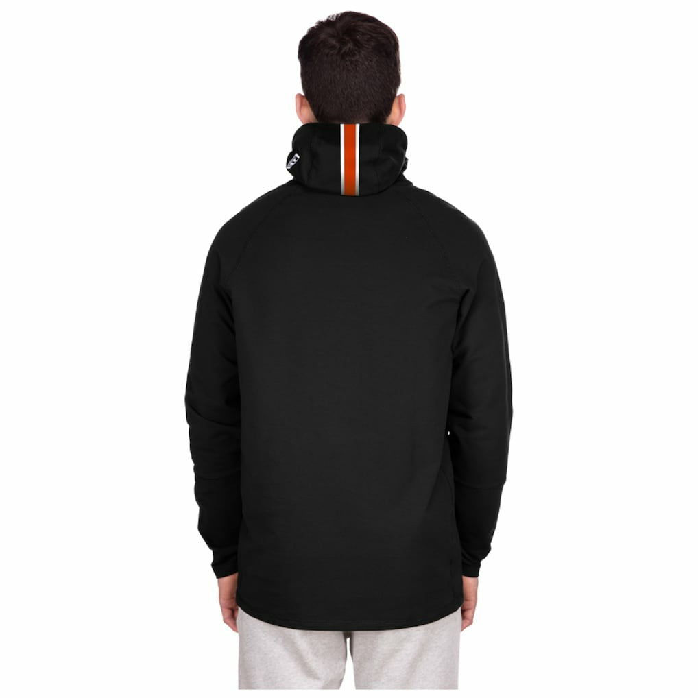 Cincinnati Bengals New Era Functional Fandom Balaclava Helmet Stripe Tri-Blend Hoodie Black