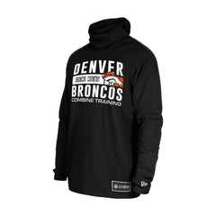 Denver Broncos New Era Functional Fandom Balaclava Helmet Stripe Tri-Blend Hoodie Black