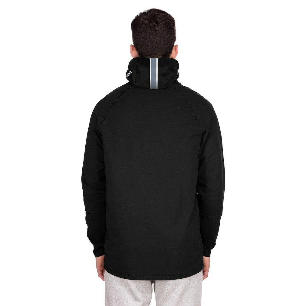 Las Vegas Raiders New Era Functional Fandom Balaclava Helmet Stripe Tri-Blend Hoodie Black