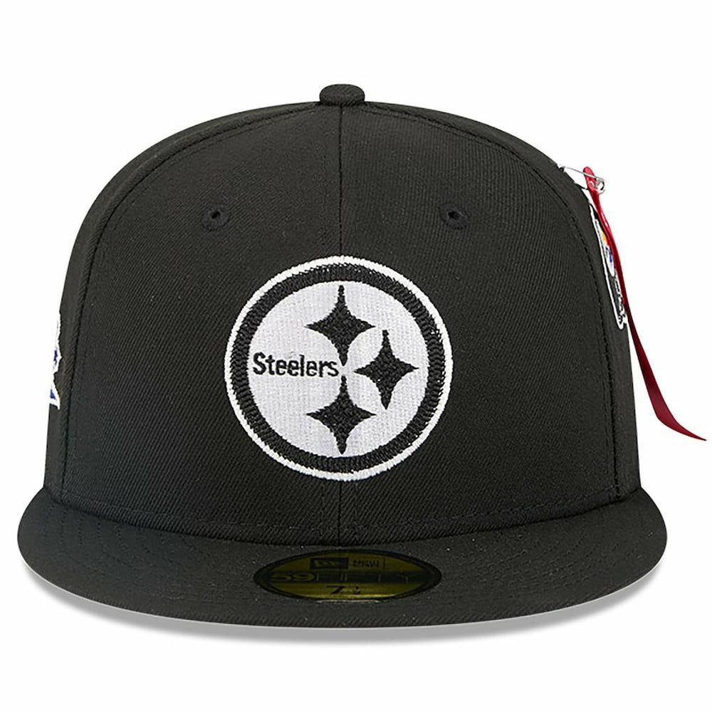 Pittsburgh Steelers New Era x Alpha Industries 59FIFTY Fitted Hat Black