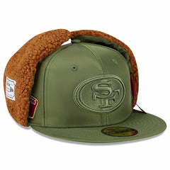 San Francisco 49ers New Era x Alpha Industries Dog Ears 59FIFTY Fitted Hat Olive