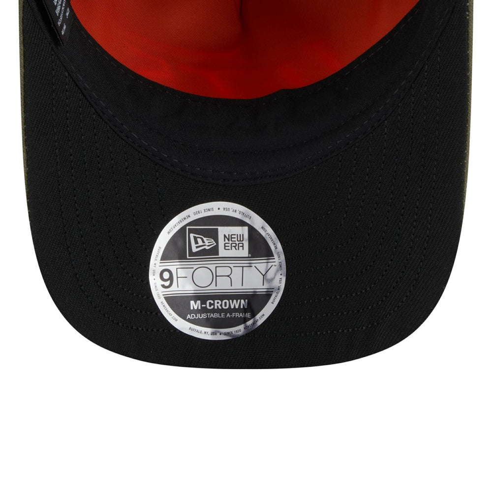 New York Jets New Era x Alpha Industries A-Frame 9FORTY Adjustable Hat Olive