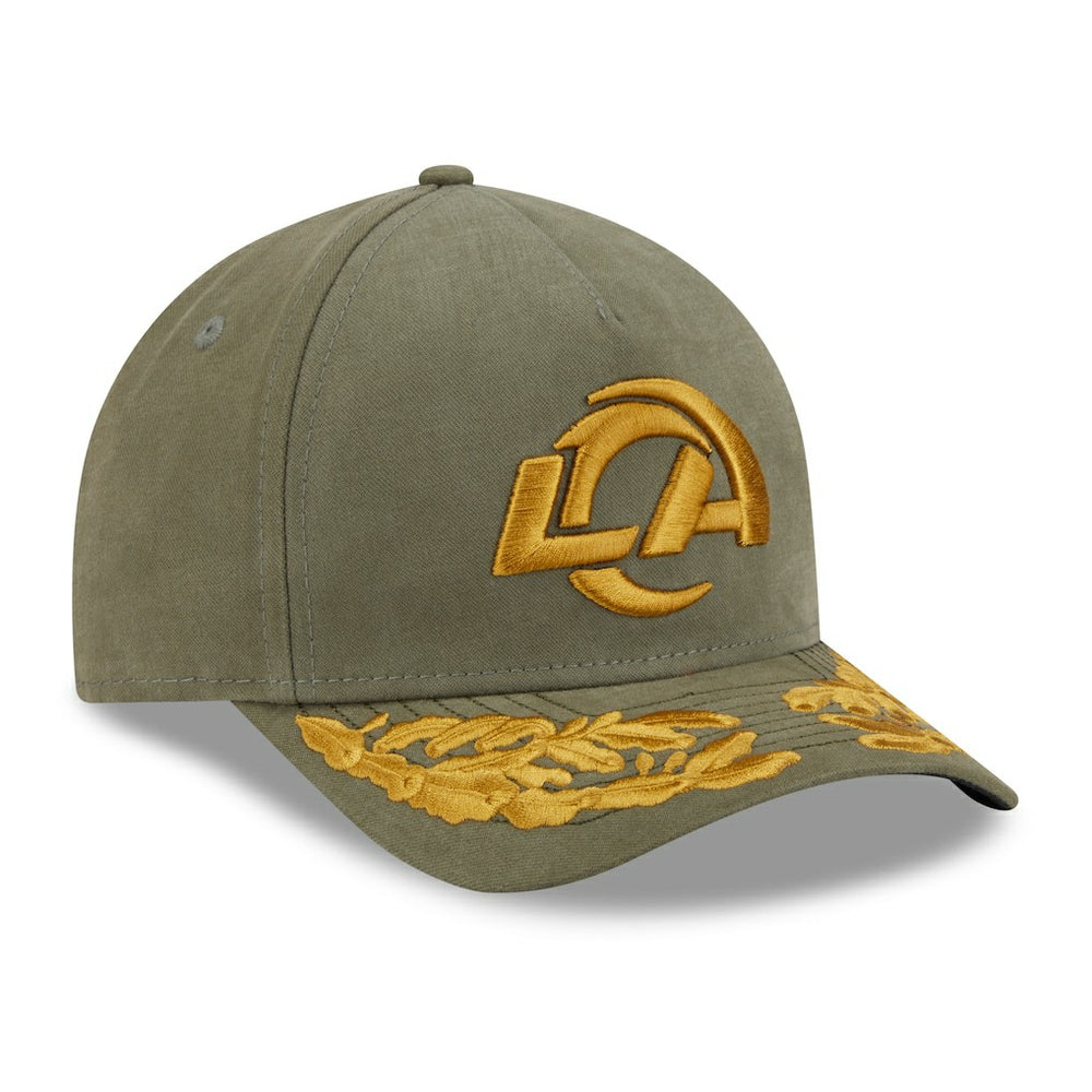 Los Angeles Rams New Era x Alpha Industries A-Frame 9FORTY Adjustable Hat Olive