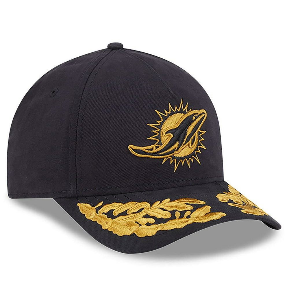 Miami Dolphins New Era x Alpha Industries A-Frame 9FORTY Adjustable Hat Black