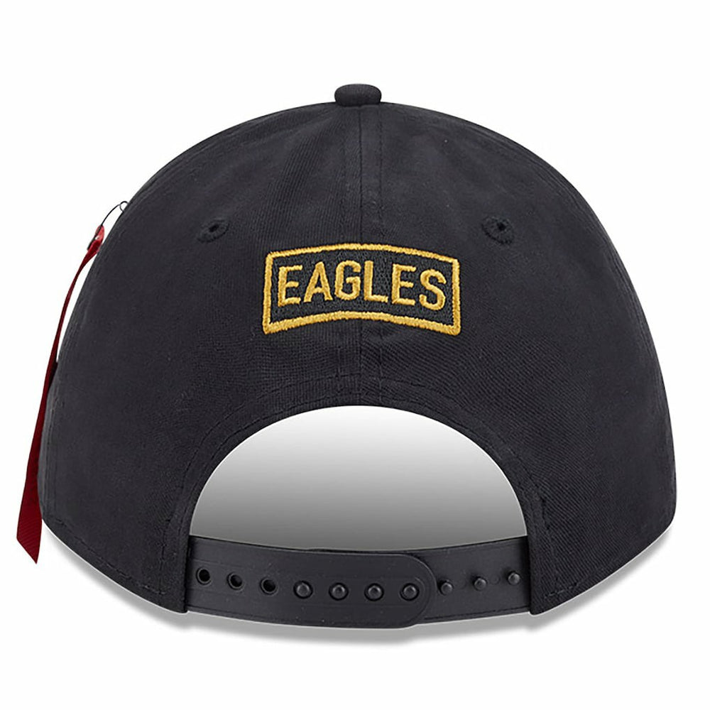 Philadelphia Eagles New Era x Alpha Industries A-Frame 9FORTY Adjustable Hat Black