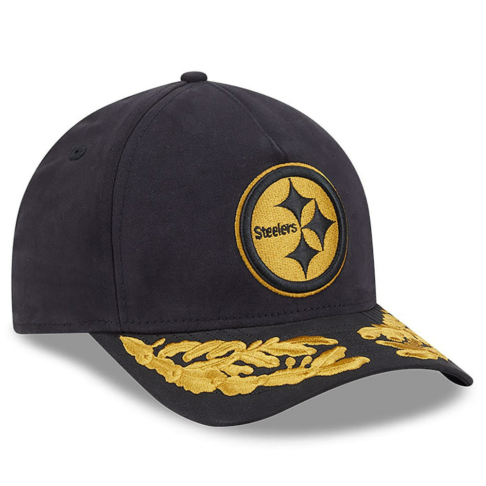 Pittsburgh Steelers New Era x Alpha Industries A-Frame 9FORTY Adjustable Hat Black