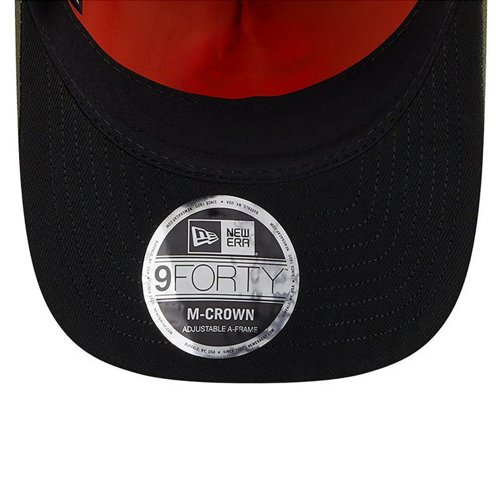 Pittsburgh Steelers New Era x Alpha Industries A-Frame 9FORTY Adjustable Hat Olive