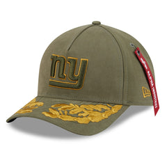 New York Giants New Era x Alpha Industries A-Frame 9FORTY Adjustable Hat Olive