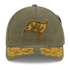 Tampa Bay Buccaneers New Era x Alpha Industries A-Frame 9FORTY Adjustable Hat Olive