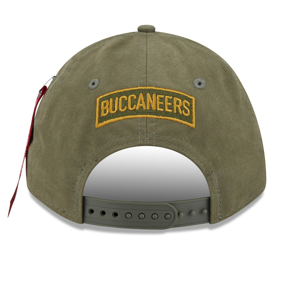 Tampa Bay Buccaneers New Era x Alpha Industries A-Frame 9FORTY Adjustable Hat Olive