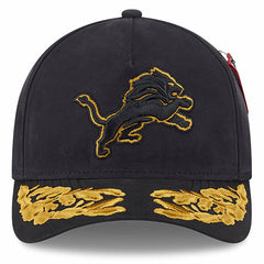 Detroit Lions New Era x Alpha Industries A-Frame 9FORTY Adjustable Hat Black