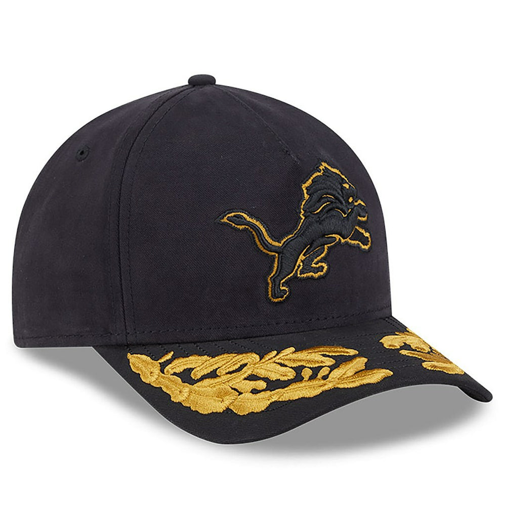 Detroit Lions New Era x Alpha Industries A-Frame 9FORTY Adjustable Hat Black