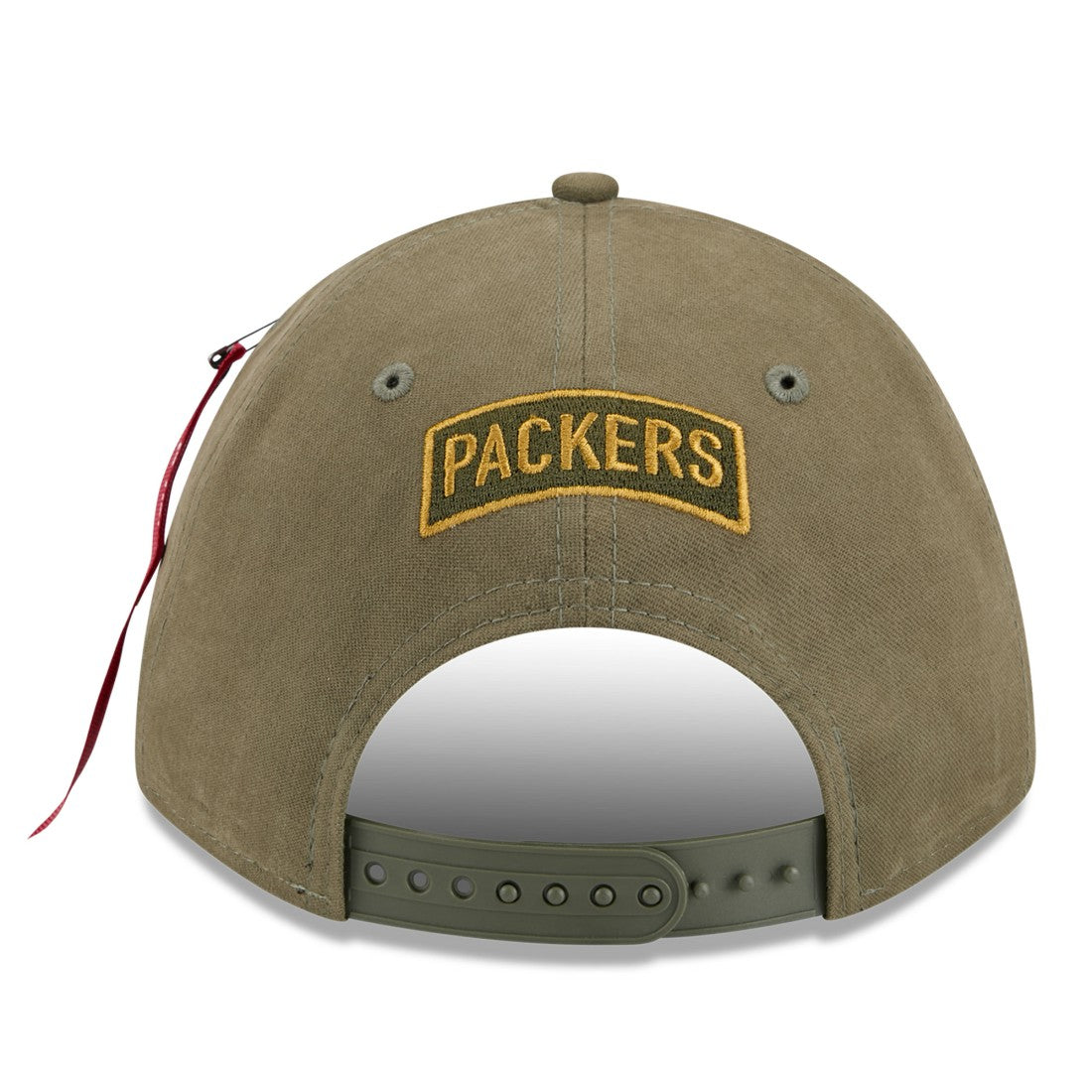 Green Bay Packers New Era x Alpha Industries A-Frame 9FORTY Adjustable Hat Olive
