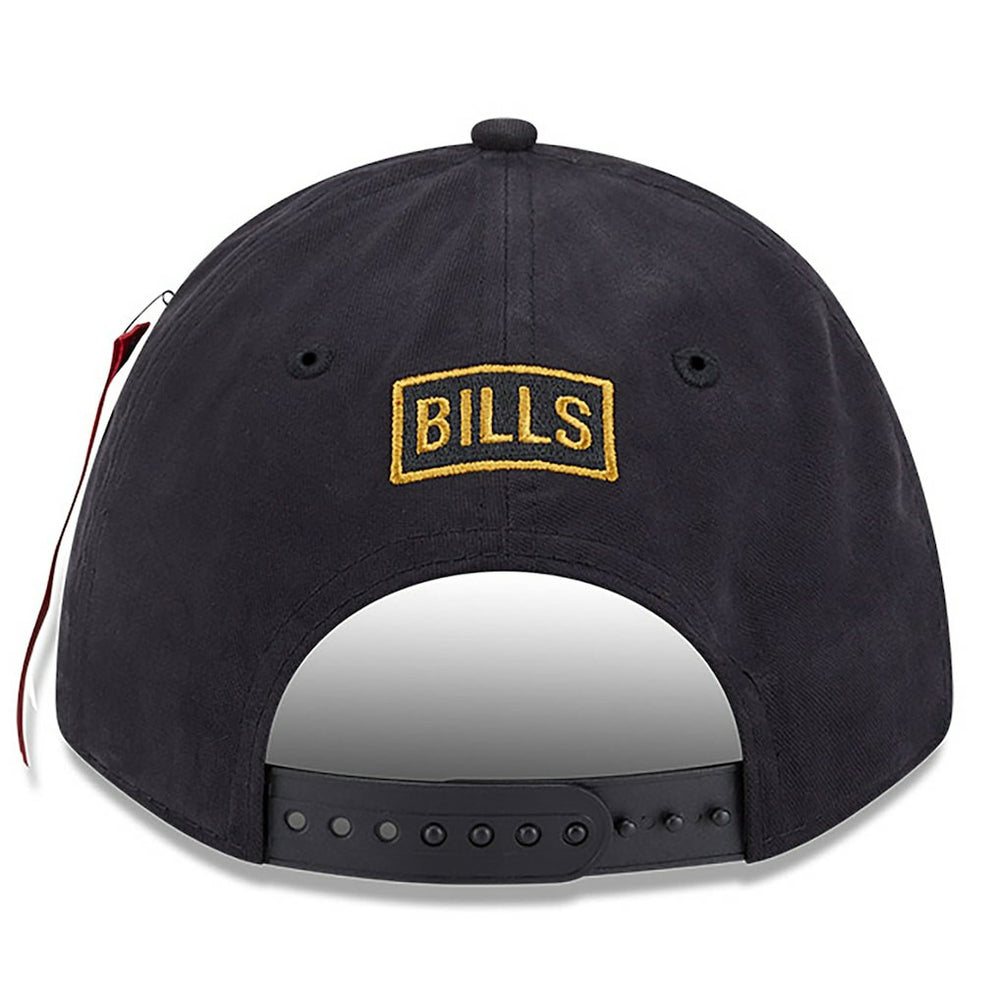 Buffalo Bills New Era x Alpha Industries A-Frame 9FORTY Adjustable Hat Black