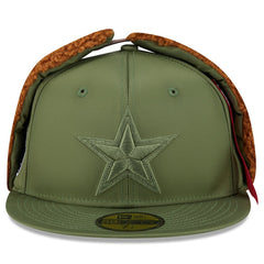 Dallas Cowboys New Era x Alpha Industries Dog Ears 59FIFTY Fitted Hat Olive