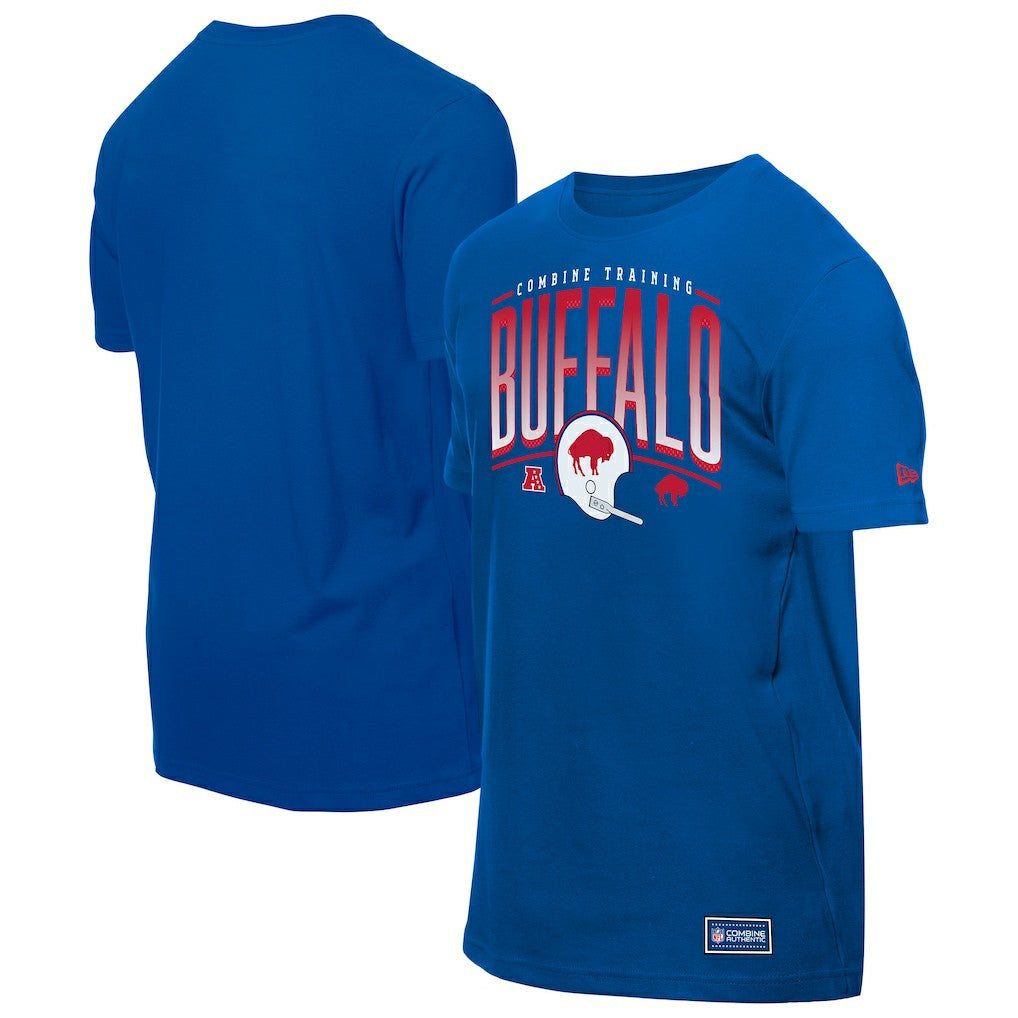 Buffalo Bills New Era Combine Authentic Training Throwback T-Shirt Royal