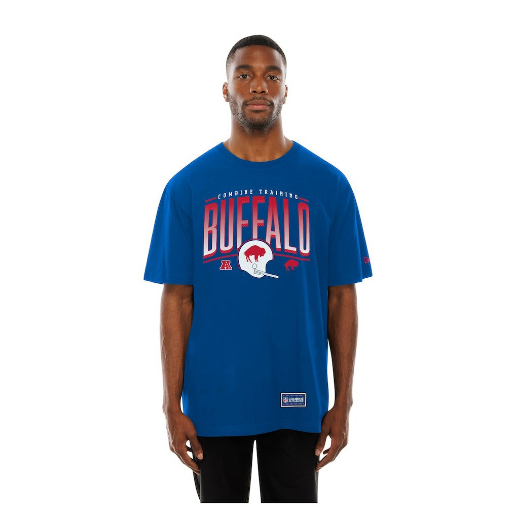 Buffalo Bills New Era Combine Authentic Training Throwback T-Shirt Royal