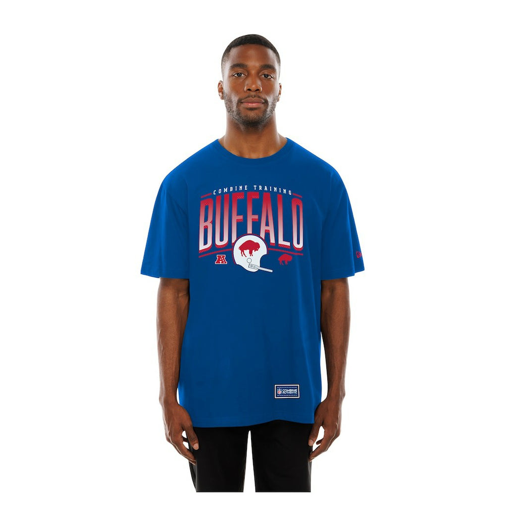 Buffalo Bills New Era Combine Authentic Training Throwback T-Shirt Royal