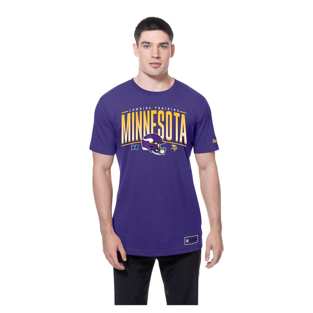 Minnesota Vikings New Era Combine Authentic Training Throwback T-Shirt Purple