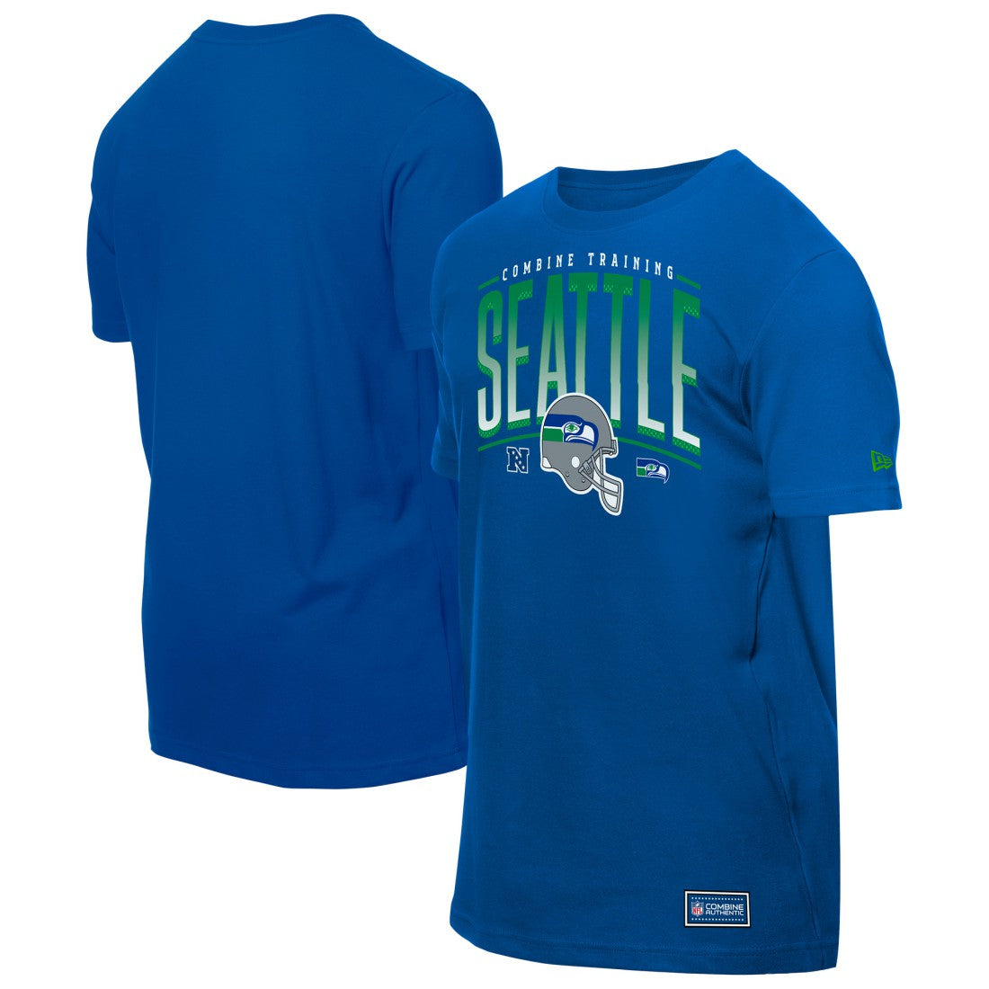 Seattle Seahawks New Era Combine Authentic Training Throwback T-Shirt College Navy