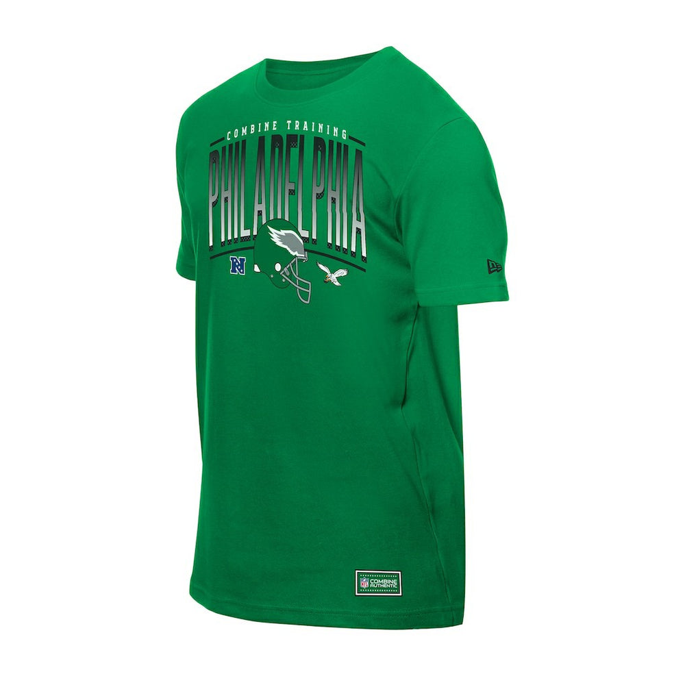 Philadelphia Eagles New Era Combine Authentic Training Throwback T-Shirt Green