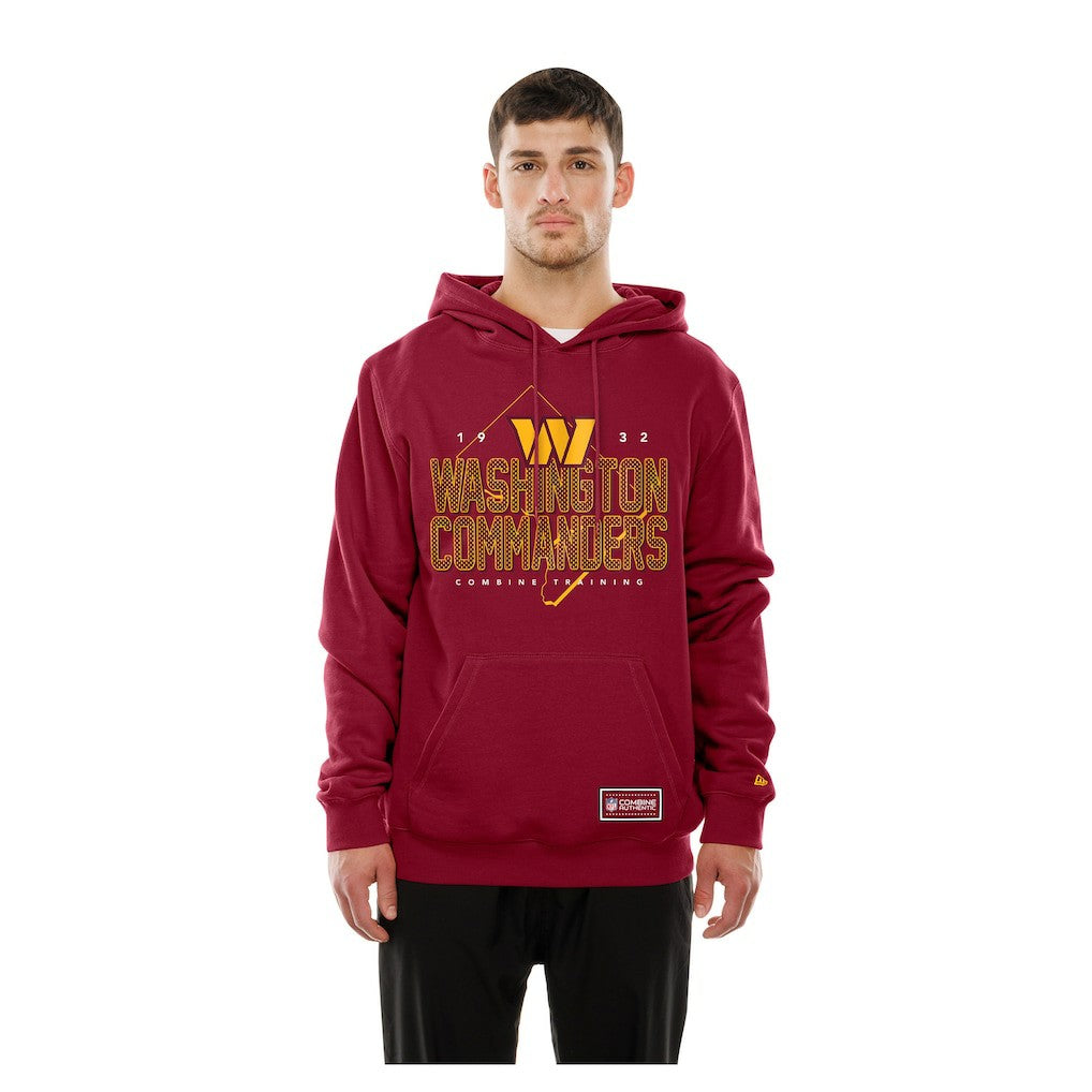 Washington Commanders New Era Combine Authentic Local State Throwback Hoodie Burgundy