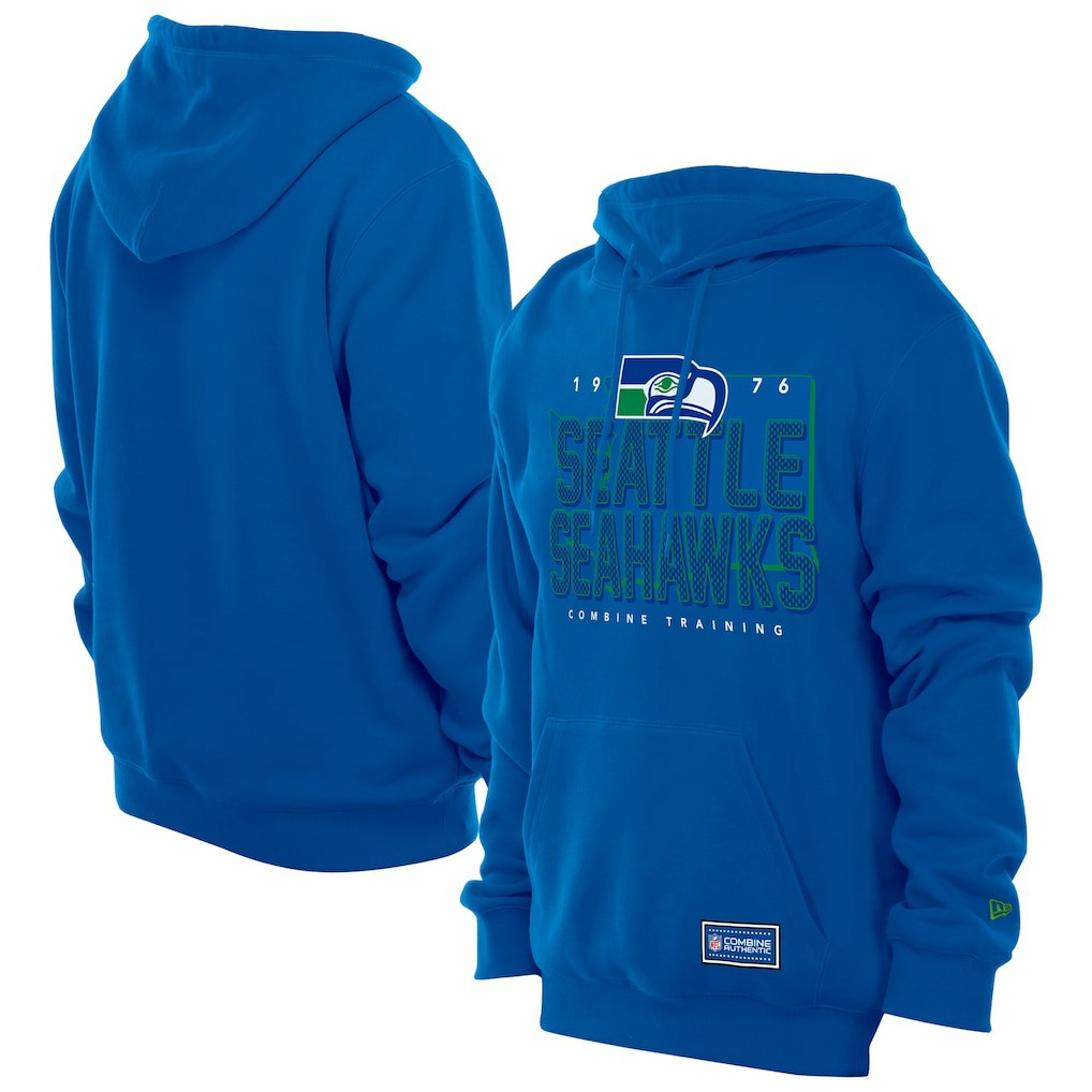 Seattle Seahawks New Era Combine Authentic Local State Throwback Hoodie Royal