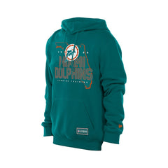 Miami Dolphins New Era Combine Authentic Local State Throwback Hoodie Aqua