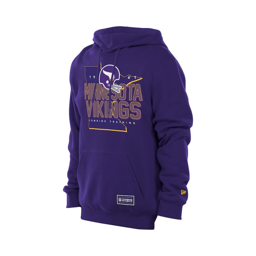Minnesota Vikings New Era Combine Authentic Local State Throwback Hoodie Purple