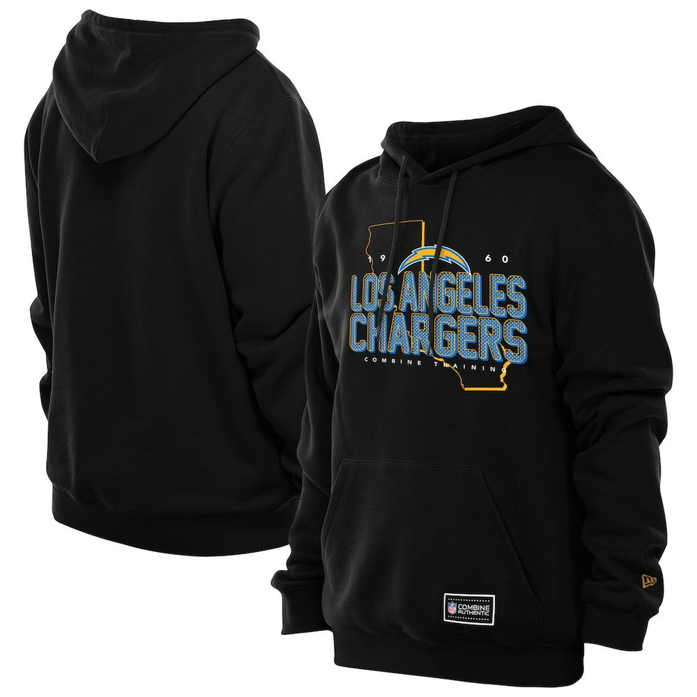 Los Angeles Chargers New Era Combine Authentic Local State Hoodie Black