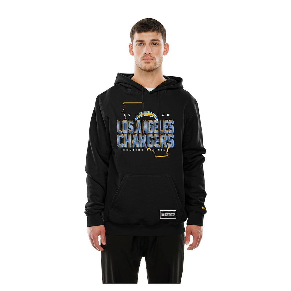 Los Angeles Chargers New Era Combine Authentic Local State Hoodie Black