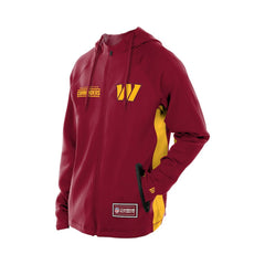 Washington Commanders New Era Combine Authentic Raglan Scuba Full-Zip Hoodie Burgundy