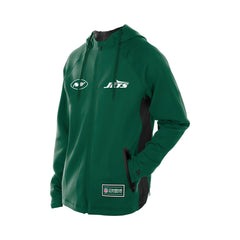 New York Jets New Era Combine Authentic Raglan Scuba Full-Zip Hoodie Green