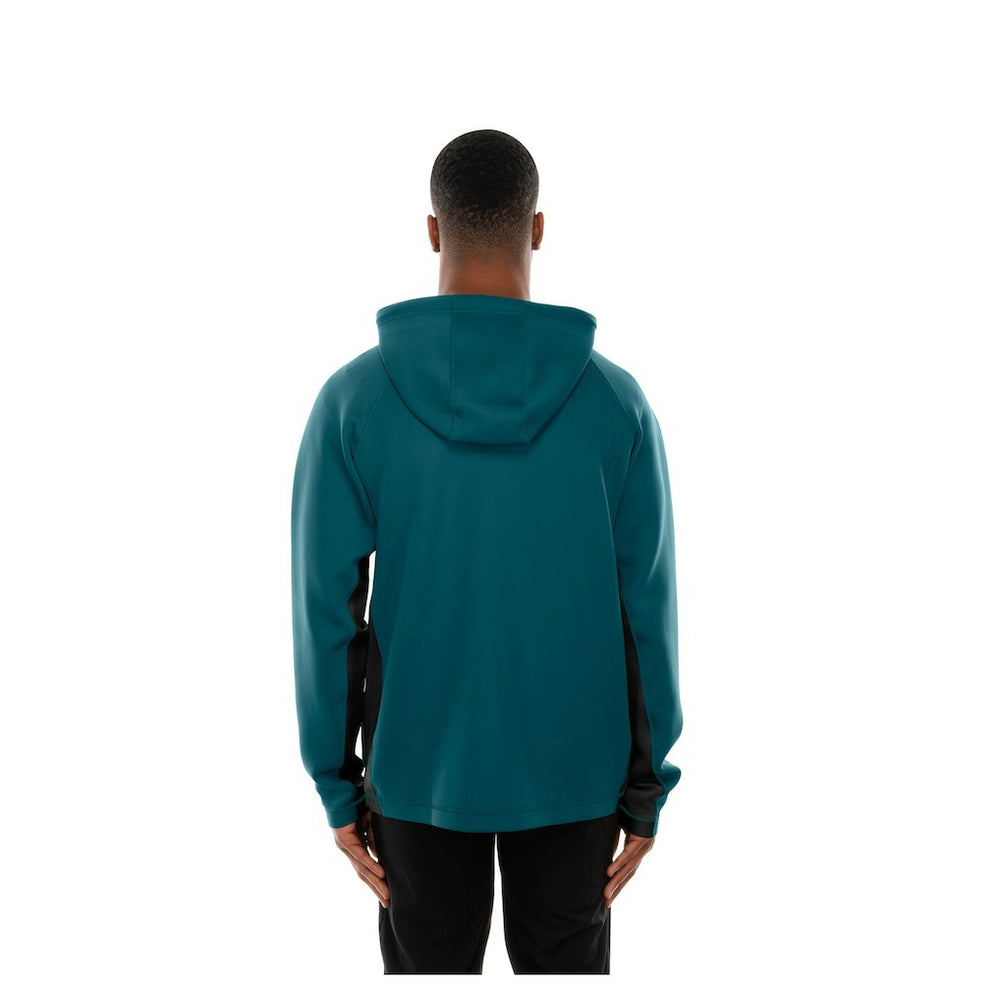 Philadelphia Eagles New Era Combine Authentic Raglan Scuba Full-Zip Hoodie Midnight Green