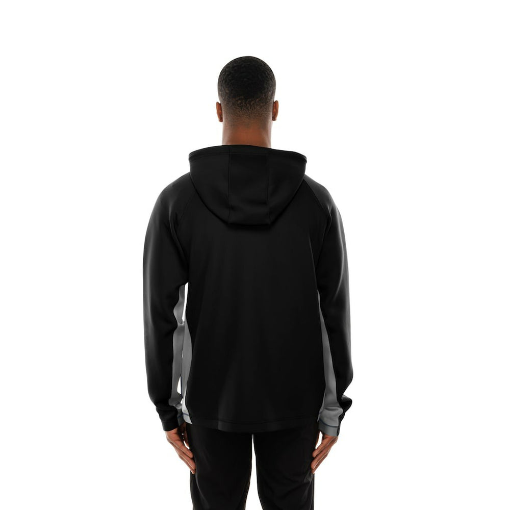Las Vegas Raiders New Era Combine Authentic Raglan Scuba Full-Zip Hoodie Black