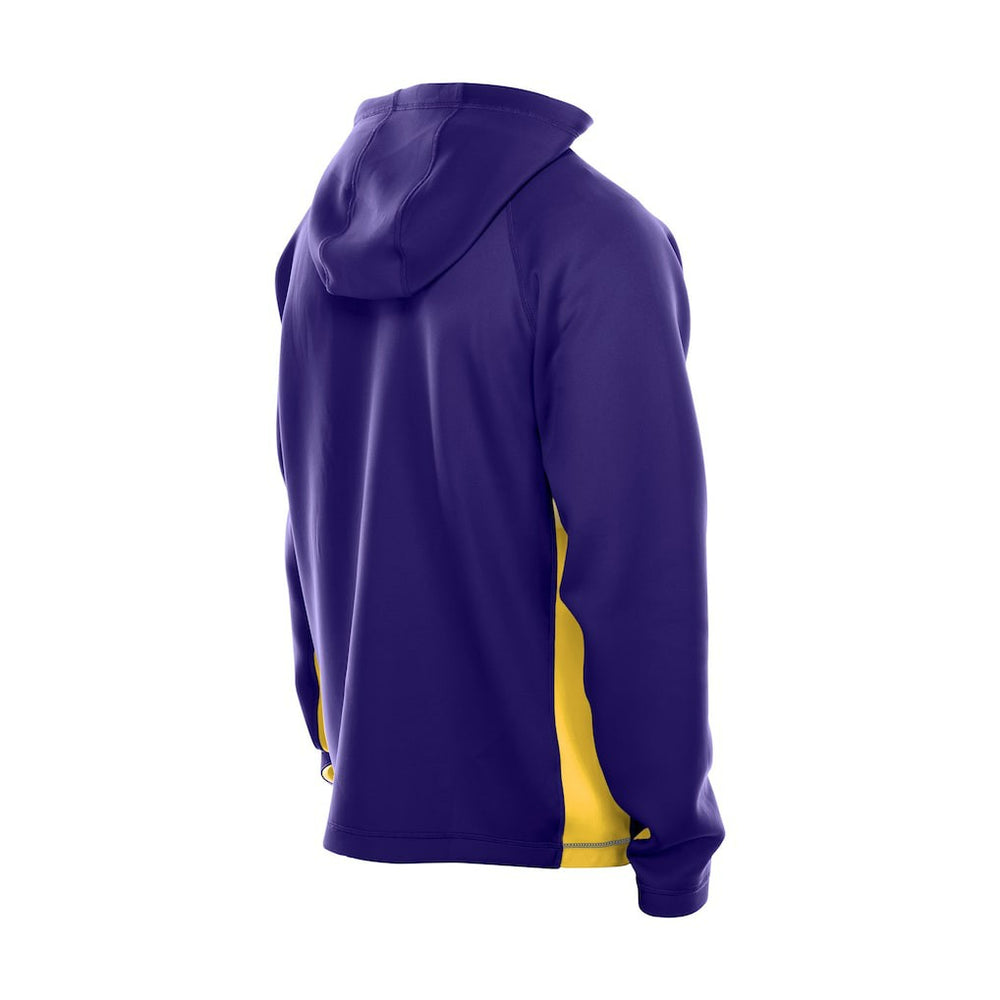 Minnesota Vikings New Era Combine Authentic Raglan Scuba Full-Zip Hoodie Purple