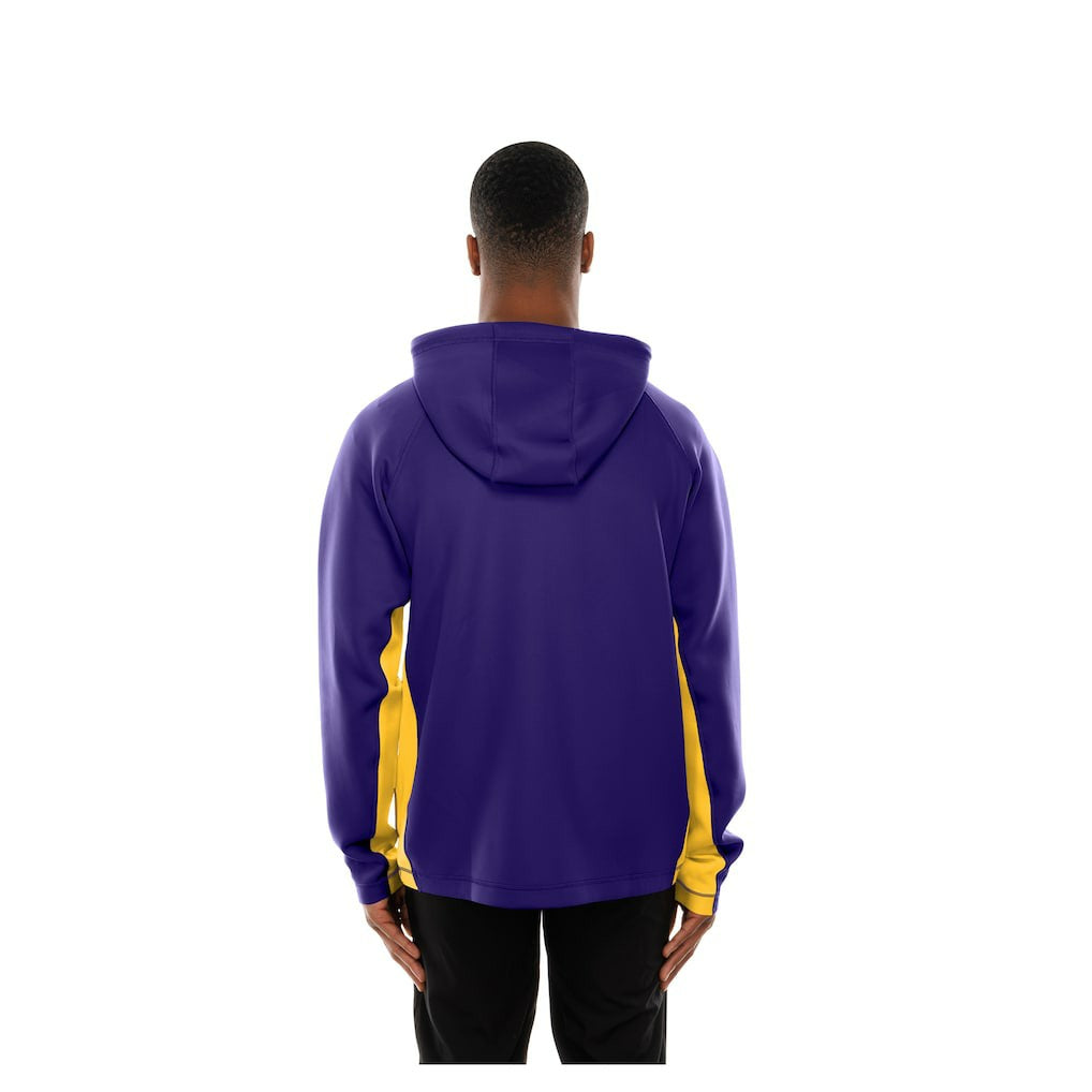 Minnesota Vikings New Era Combine Authentic Raglan Scuba Full-Zip Hoodie Purple