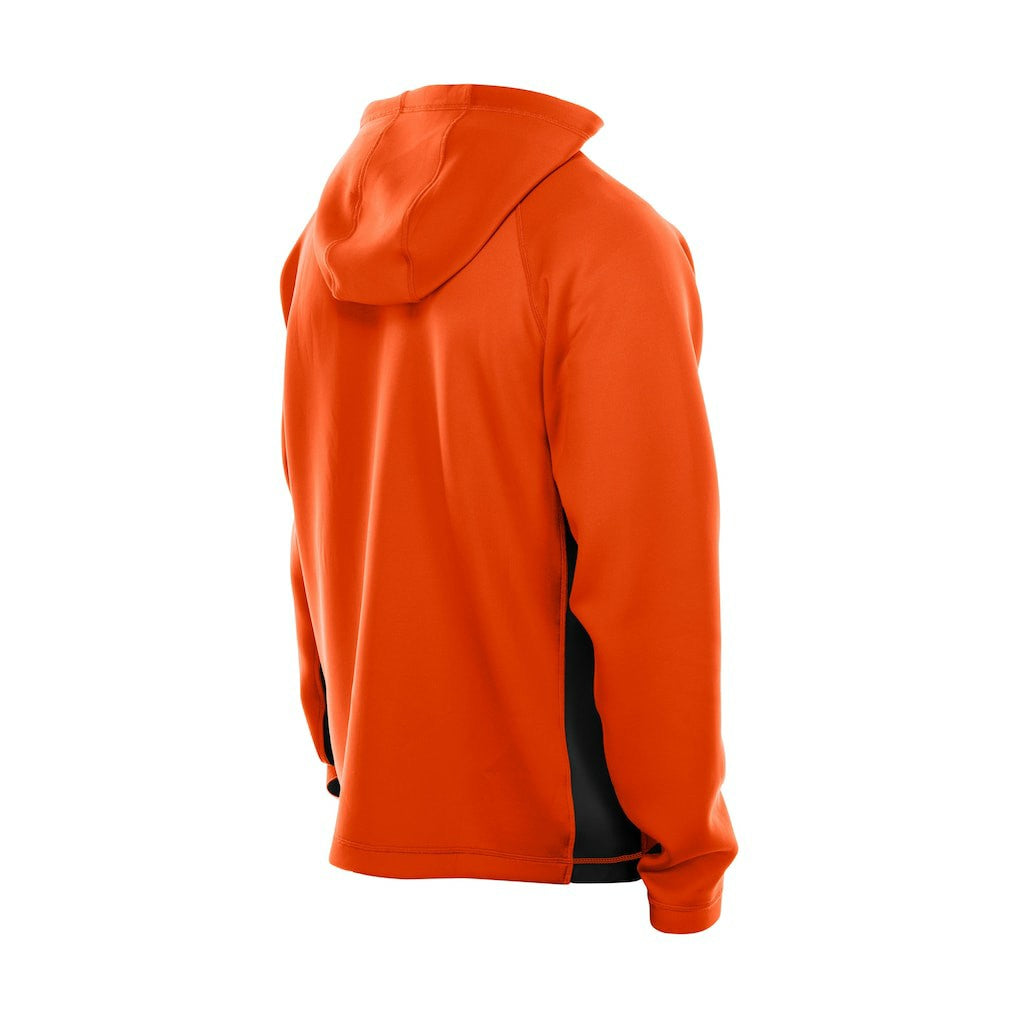 Cincinnati Bengals New Era Combine Authentic Raglan Scuba Full-Zip Hoodie Orange