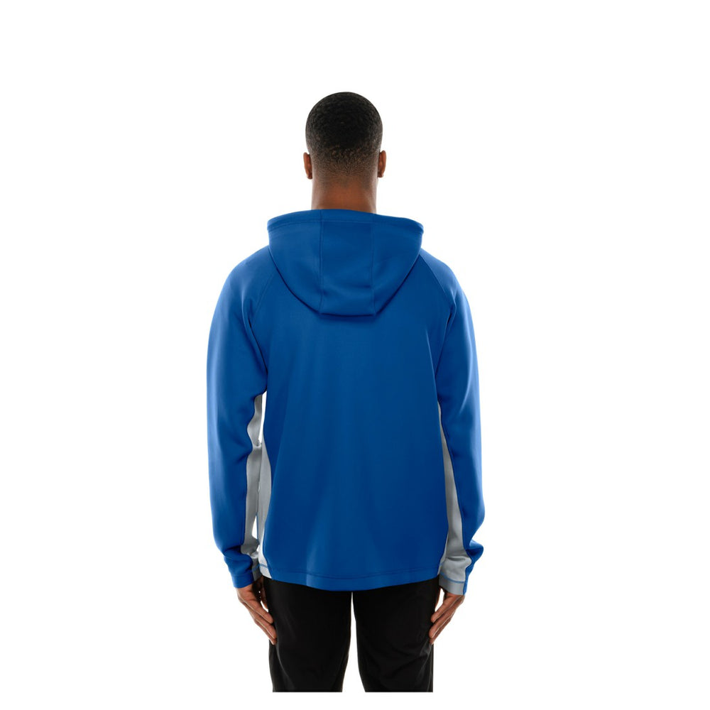 Detroit Lions New Era Combine Authentic Raglan Scuba Full-Zip Hoodie Blue