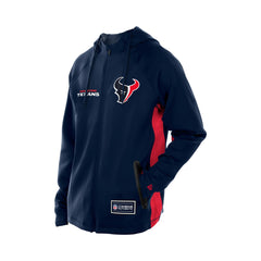 Houston Texans New Era Combine Authentic Raglan Scuba Full-Zip Hoodie Navy