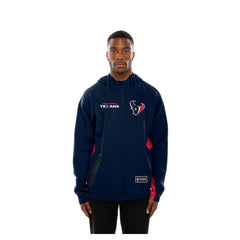 Houston Texans New Era Combine Authentic Raglan Scuba Full-Zip Hoodie Navy