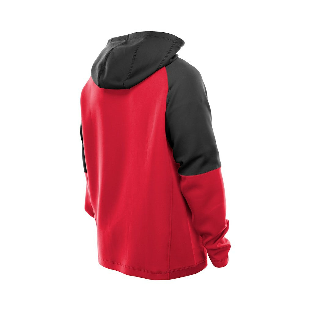 Kansas City Chiefs New Era Combine Authentic Color Block Raglan Pullover Hoodie Red