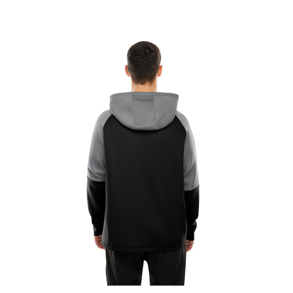 Las Vegas Raiders New Era Combine Authentic Color Block Raglan Pullover Hoodie Black