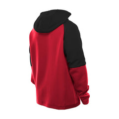 Atlanta Falcons New Era Combine Authentic Color Block Raglan Pullover Hoodie Red